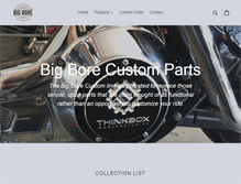 Tablet Screenshot of bigborecustom.com